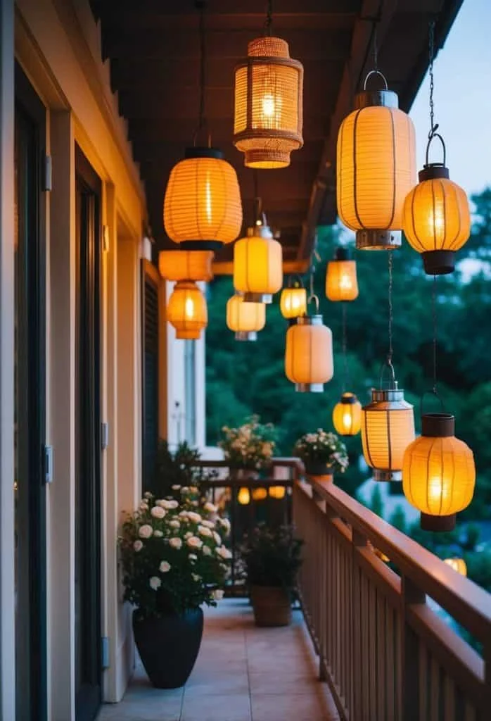 Choosing the Right Lanterns for Balcony décor with lantern lighting