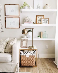 Choosing the Right Shelving for Simple Cozy Living Room Shelf Décor