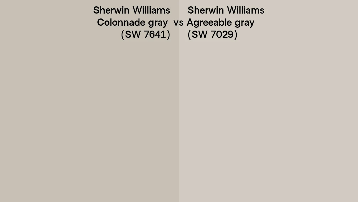 colonnade gray vs agreeable gray: A Detailed Comparison