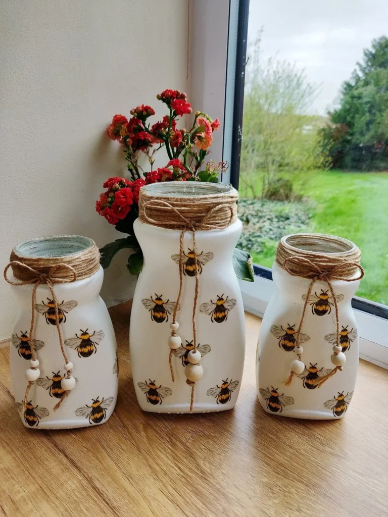 Combining glass jars with other décor elements