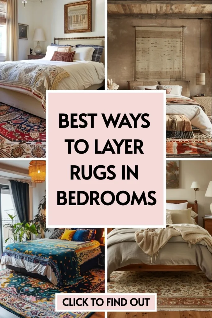 Creating a layered look with textiles and rugs