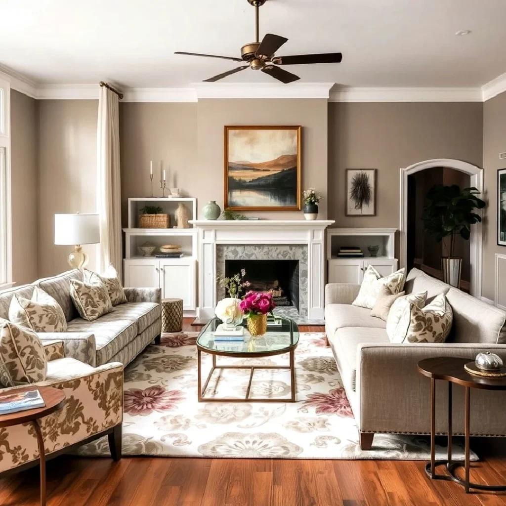 Creating Cohesive Living Room Décor with Taupe and Cream