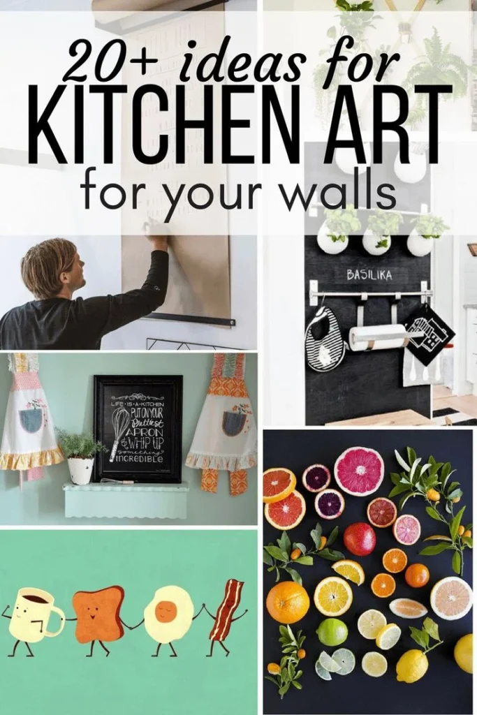 creative small wall art ideas for Kitchens