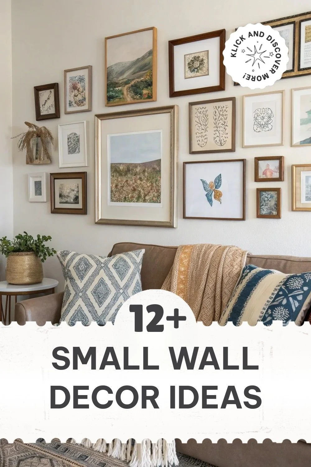 creative small wall art ideas for Living Rooms