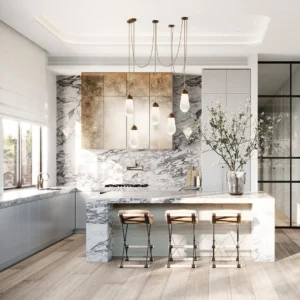 Embracing kitchen décor with natural textures
