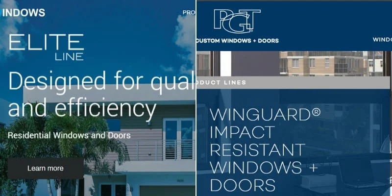 es windows vs pgt: Core Construction Differences