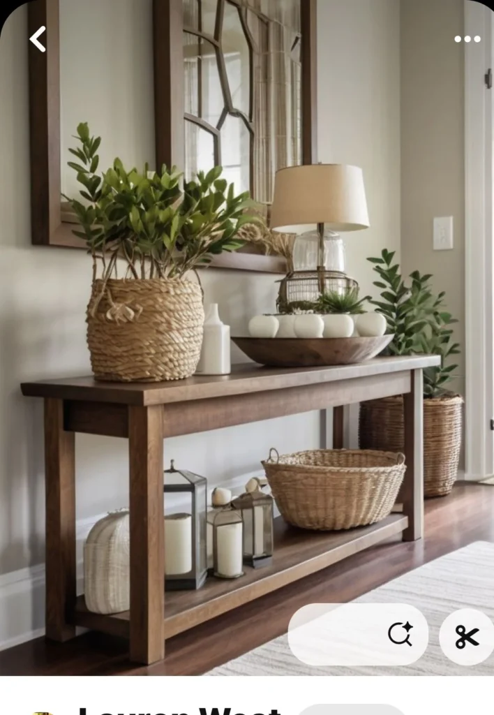 Hallway Console Table Décor Basics