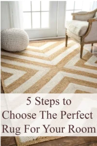 hallway décor with woven rugs: Choosing the Right Rug