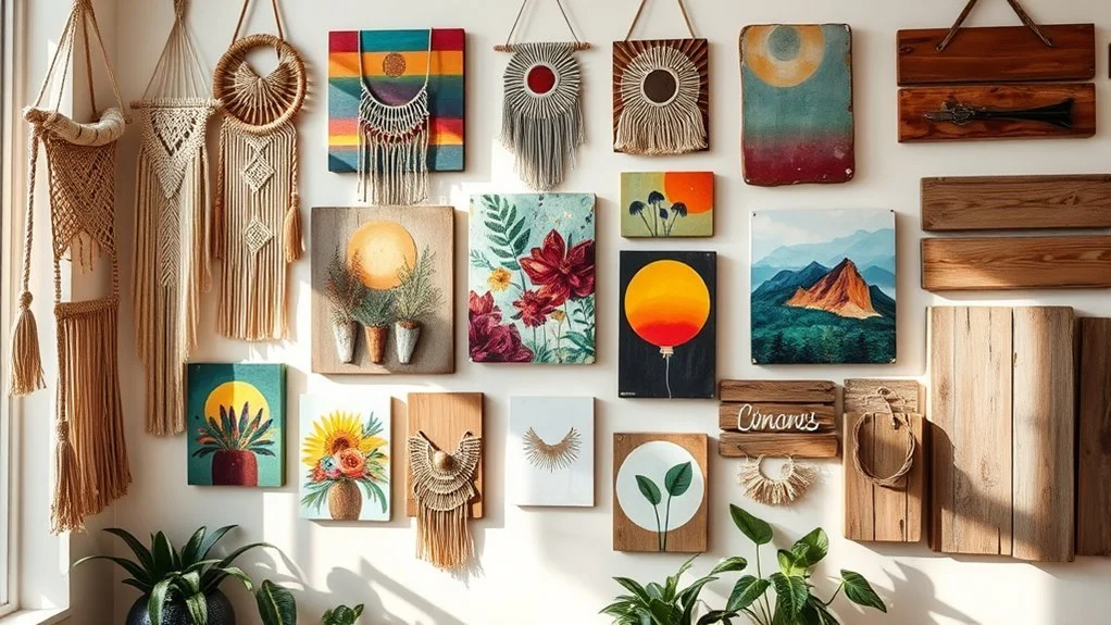handmade wall art ideas for home: Exploring Materials and Techniques