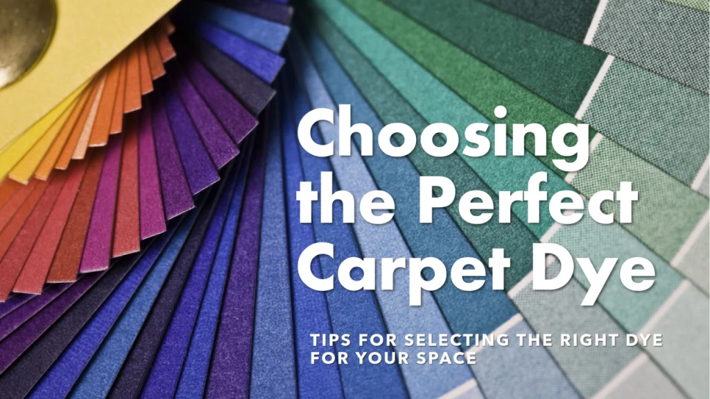 How to Choose Rug Dyes Where to Buy for Your Project