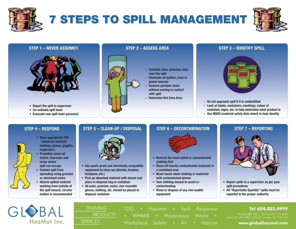Immediate Actions When You Notice a Spill