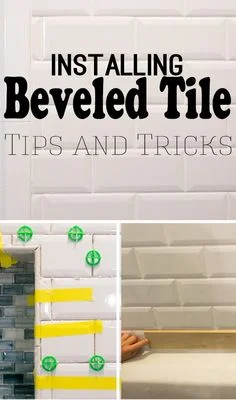 Installation considerations for beveled and flat tiles