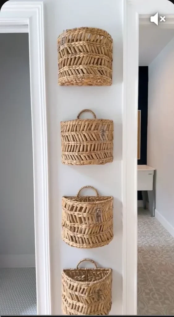 Integrating Decorative Baskets and Bins