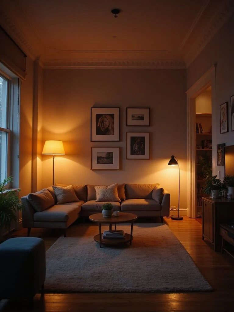 Lighting Strategies That Enhance Warm Living Room Design Ideas