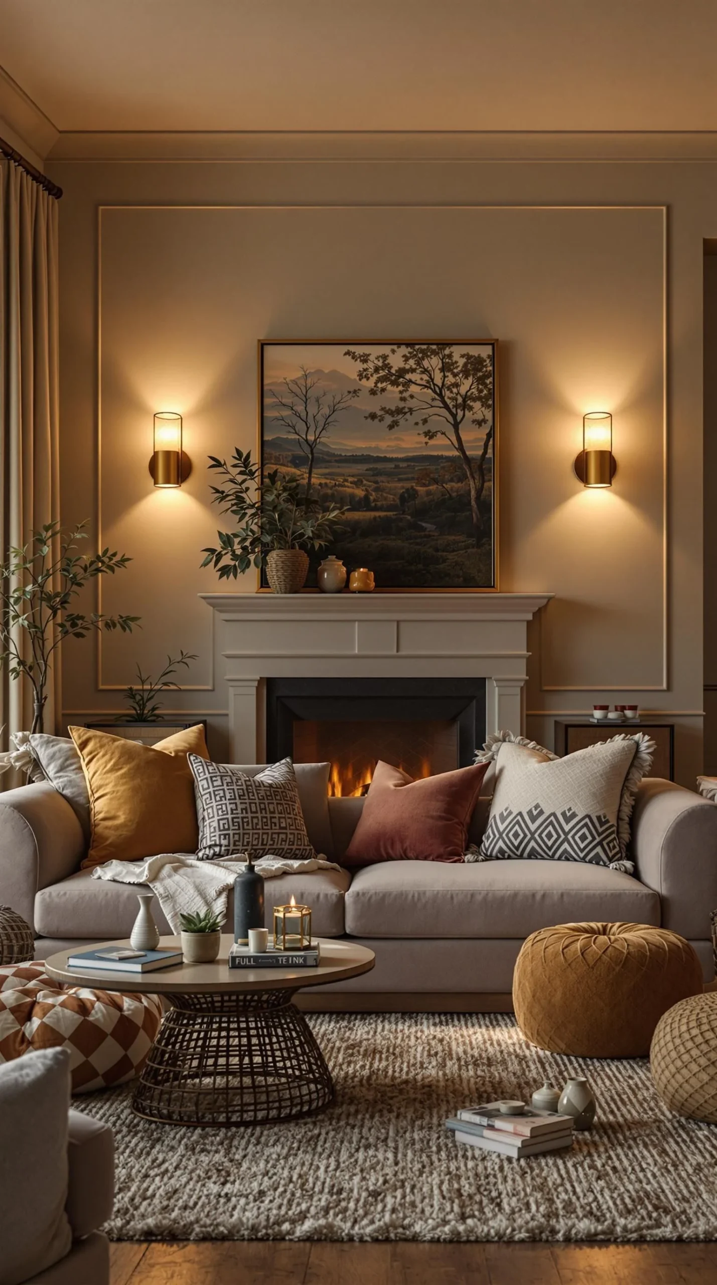 Living Room Décor with Warm Table Lamps: Creating a Cozy Ambiance