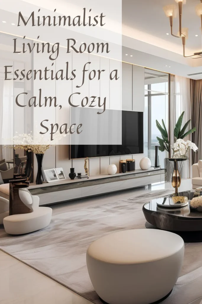 Living Room Essentials for a Cozy Minimalist Home Design