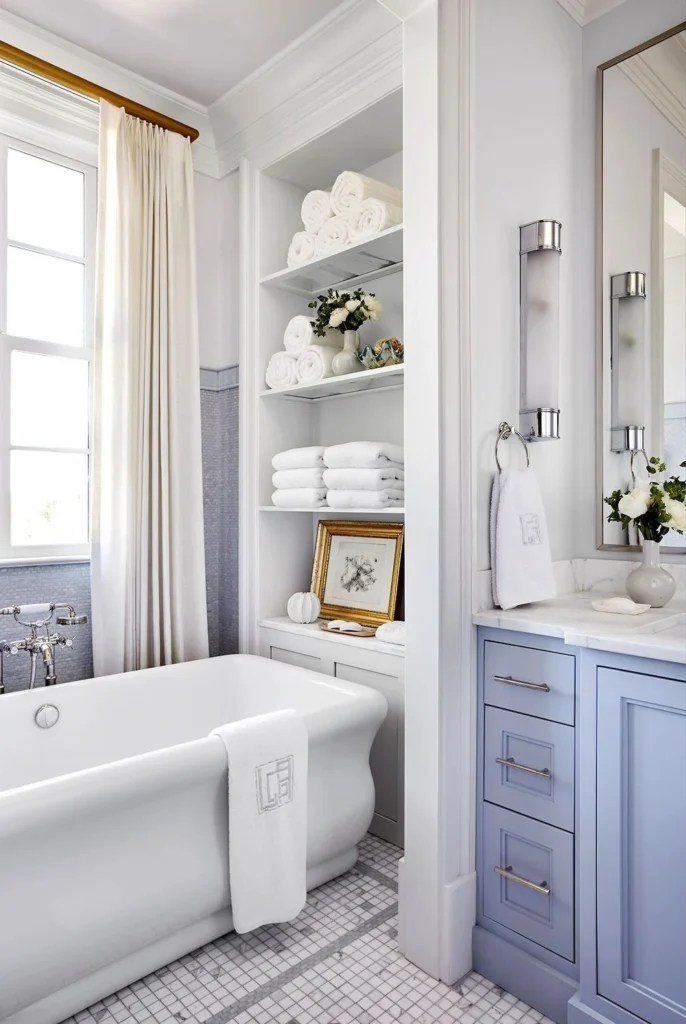Material and Color Tricks for a Spa Like Bathroom Design