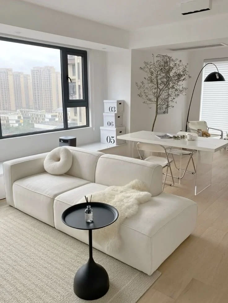 minimalist apartment décor with white tones: Foundations of a Calm Space