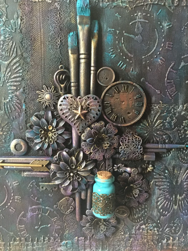Mixing Media: Prints, Canvas, and 3D Elements