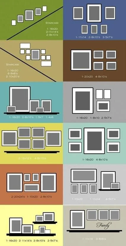 Modern Canvas Wall Art Arrangement Ideas: Gallery Wall Layouts