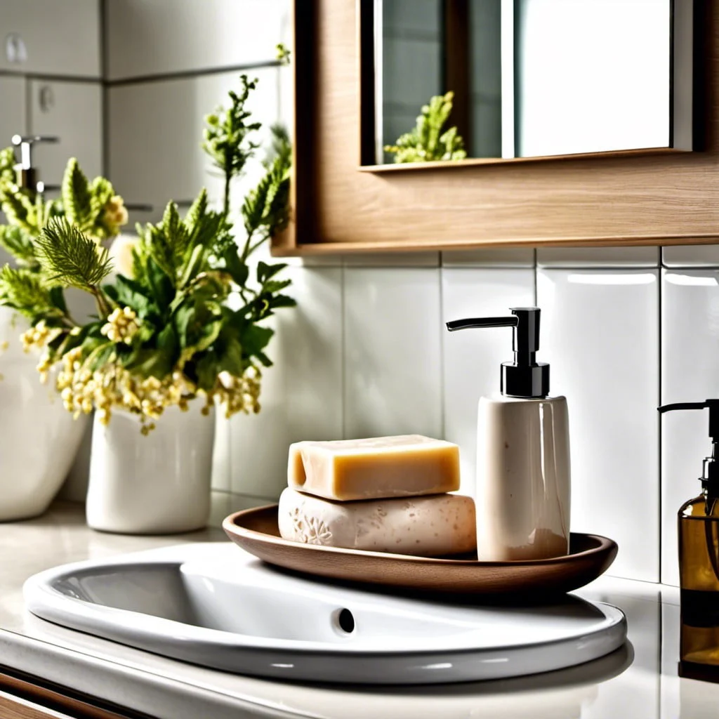 Practical placement ideas for bathroom décor with ceramic soap trays