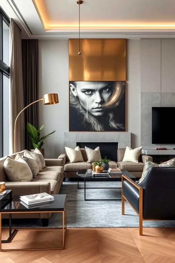 Practical ways to blend metals in living spaces