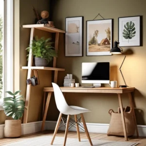 simple desk corner decoration ideas: Choosing a Color Palette