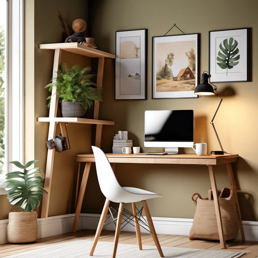 simple desk corner decoration ideas: Choosing a Color Palette