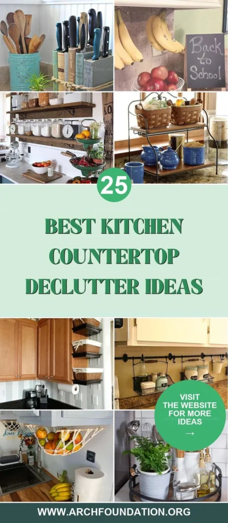 Simple Kitchen Organization Décor Ideas: Declutter Countertops with Functional Décor