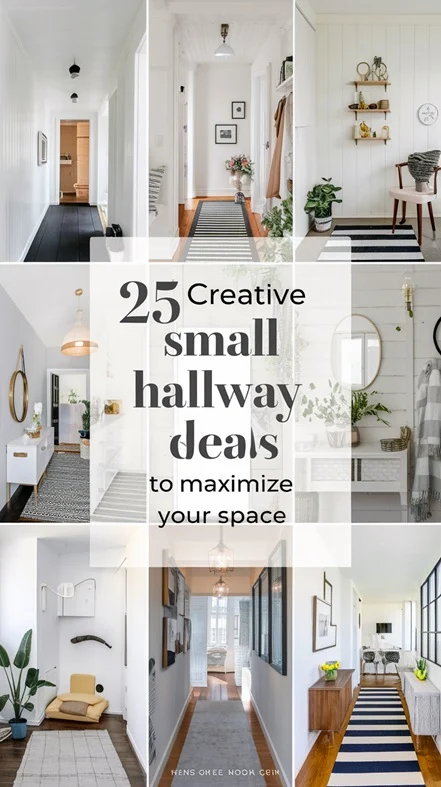 small hallway décor ideas: Maximize Vertical Space