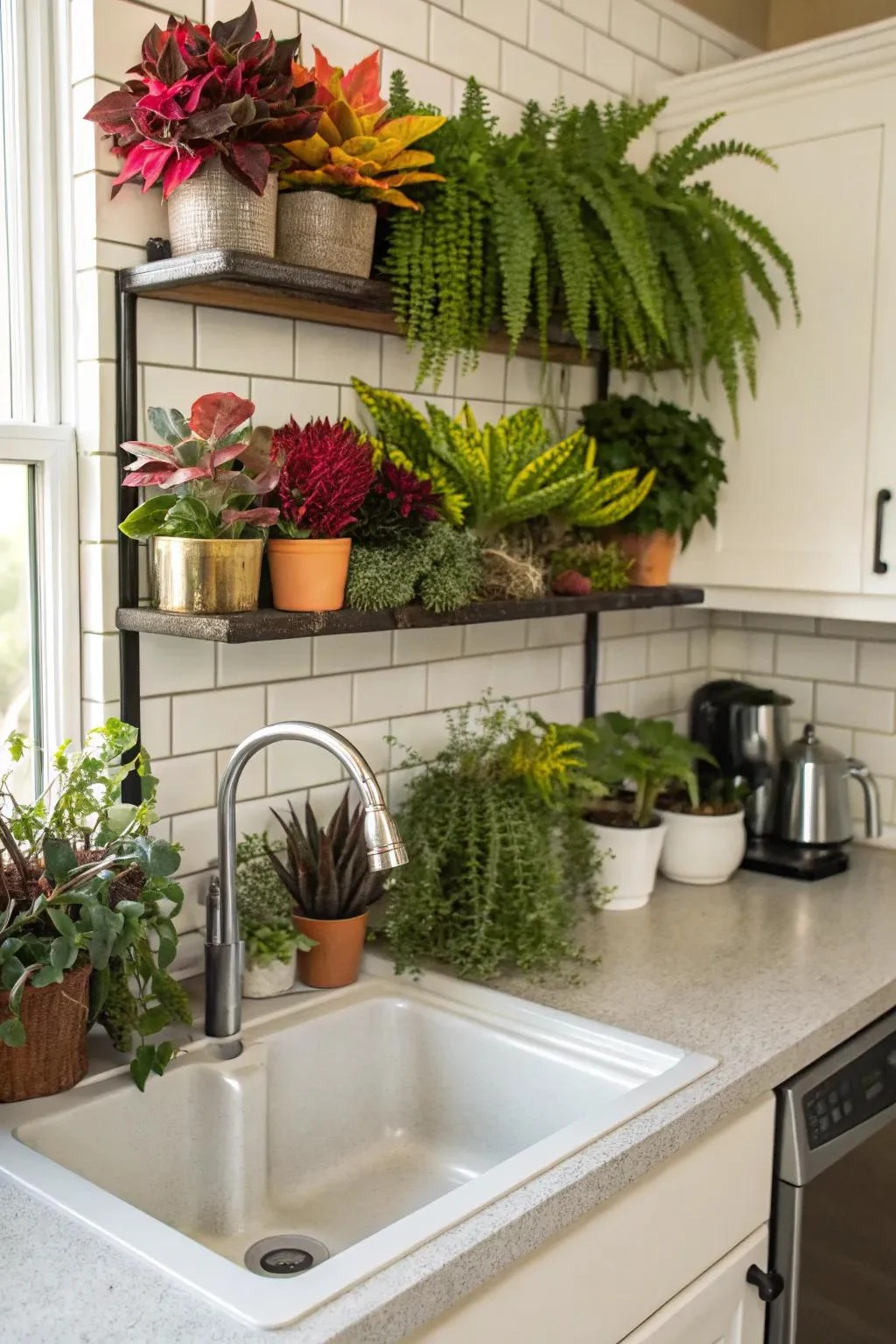 small kitchen shelf plant styling: Why It Works