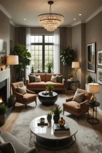 small living room lighting ideas: Layered Lighting Approach