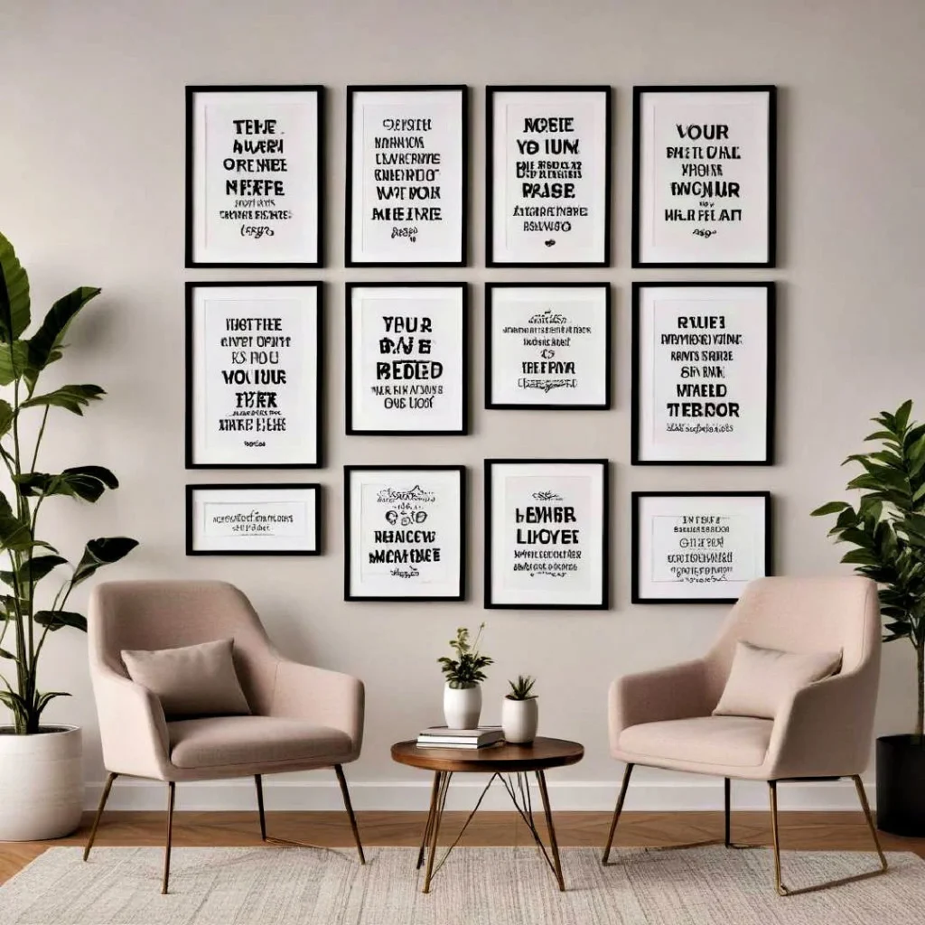 Strategic Placement: Where to Hang Framed Quotes for Maximum Impact