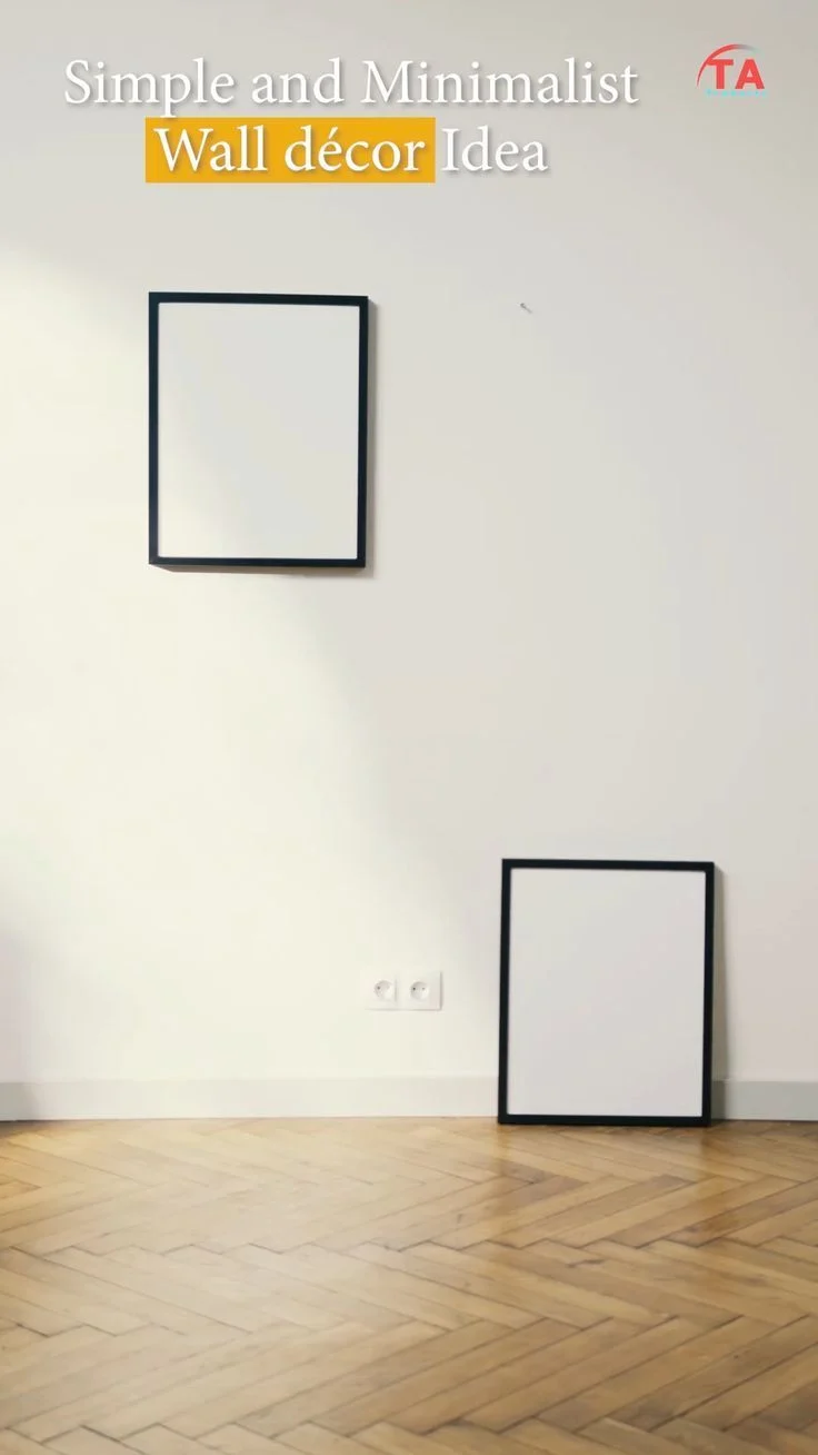 Minimalist Wall Décor with White Frames – Timeless Simplicity for ...