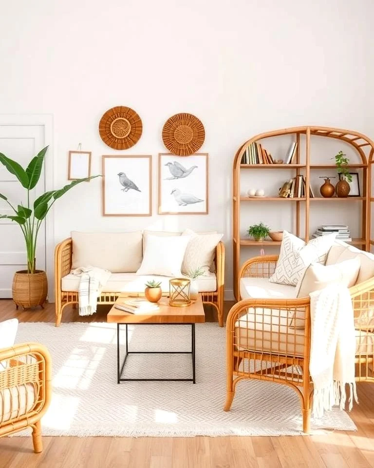 Understanding the Appeal of Living Room Décor with Rattan Furniture