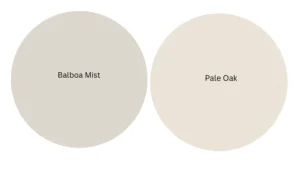 Understanding the Differences: balboa mist vs pale oak
