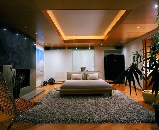 Warm bedroom lighting design ideas: Adjustable Mood Lighting