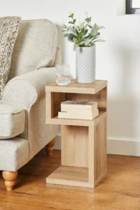 Why living room décor with wooden side tables works