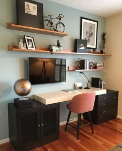 Why Small Office Wall Shelf Styling Matters