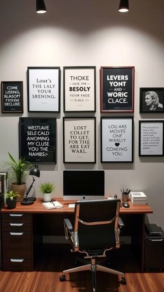 Why Workspace Décor with Framed Quotes Works So Well