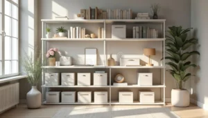 Why workspace décor with neutral storage boxes Works So Well