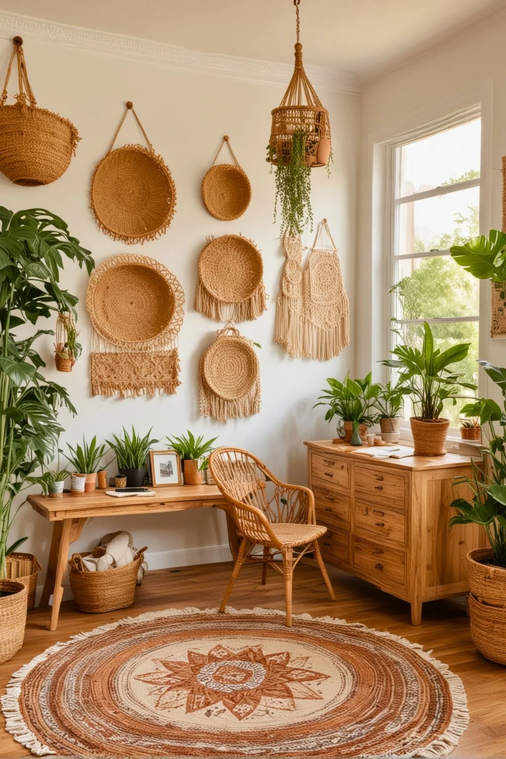 Why workspace décor with simple décor baskets works