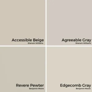 Worldly Gray vs Revere Pewter: Core Color Characteristics