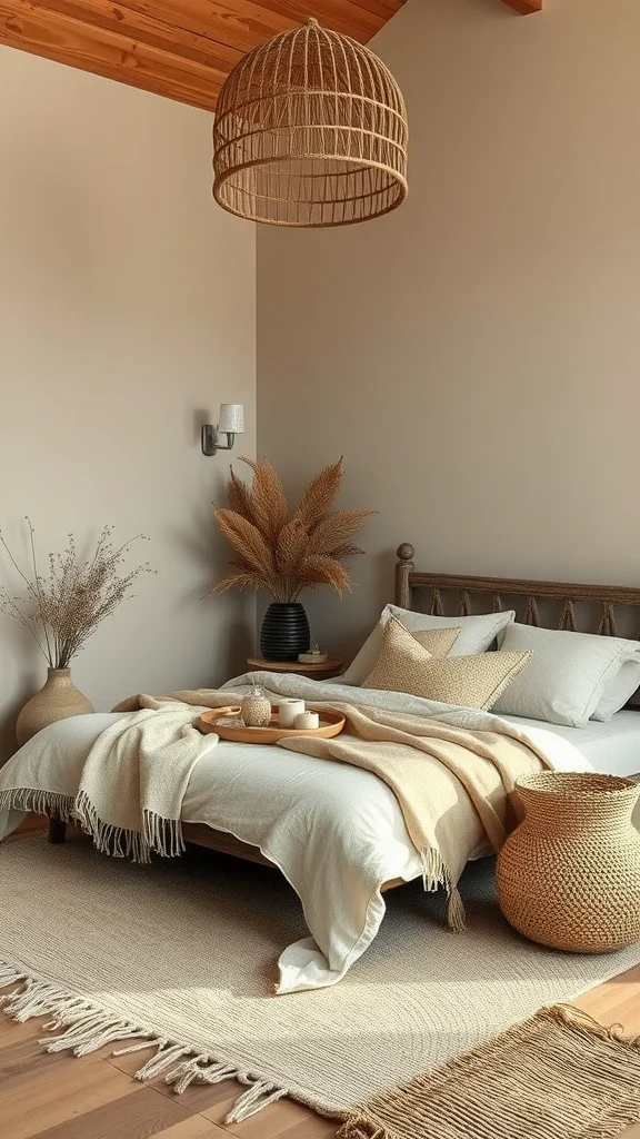 Woven textures for the bedroom: creating a serene retreat